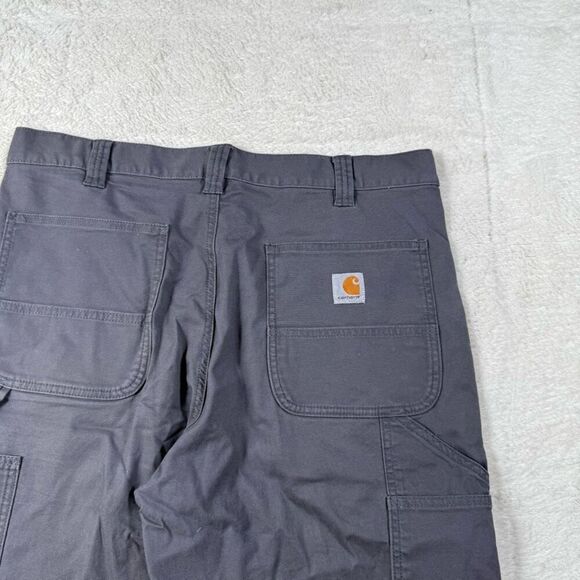 Cathartt Grey Men’s Relaxed Fit Cargo Carpenter Shorts - Picture 3 of 9